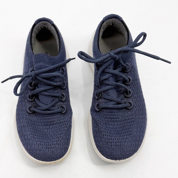 Allbirds Wool Tree Runners Women Navy Blue Lace Up Sneakers Size 9.5 TD21 Women - Picture 2 of 9